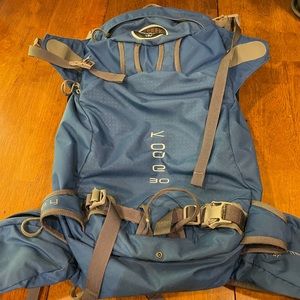 Osprey Kode 30 Snow Pack. Used for climbing held rope and my climbing gear.